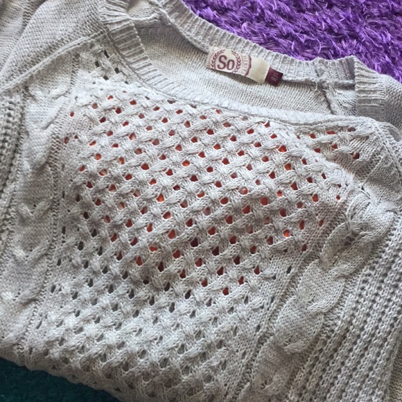 SO grey knit sweater - Picture 7 of 8